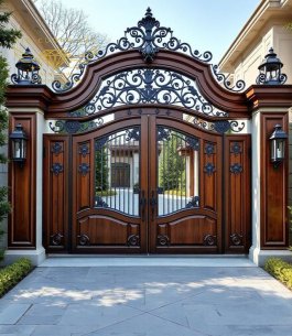 CỬA CỔNG NHÔM ĐÚC SẮT MỸ THUẬT